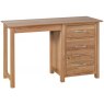 Devonshire New Oak Single Pedestal Dressing Table