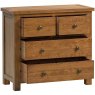 Devonshire Dorset Rustic Oak 2 Over 2 Chest