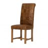 Carlton Furniture Rollback Patchwork Chair 3L Leather