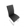 Hafren Collection Hafren Collection Diamond Stich Dining Chair With Chrome Legs