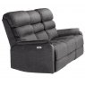 Annaghmore Savoy Grey Fabric 3 Seater Electric Recliner