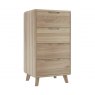 Bell & Stocchero Como Oak Slim 4 Drawer Chest