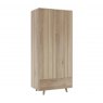 Bell & Stocchero Como Oak Double Wardrobe With Drawer
