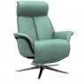 G Plan G Plan Oslo Upholstered Powered Recliner Chair Veneered & Upholstered Side