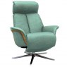 G Plan G Plan Oslo Upholstered Powered Recliner Chair Veneered & Upholstered Side