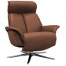 G Plan G Plan Oslo Upholstered Powered Recliner Chair Veneered & Upholstered Side