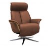G Plan G Plan Oslo Upholstered Powered Recliner Chair Veneered & Upholstered Side