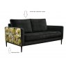 Jay Blades X G Plan Jay Blades X - G Plan Ridley Large Sofa In Fabric B With Accent Fabric C