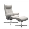 Stressless Stressless Berlin Cross Base Recliner High Back Chair & Footstool