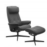 Stressless Stressless Berlin Cross Base Recliner High Back Chair & Footstool