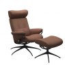 Stressless Stressless Berlin Recliner Chair & Footstool With Adjustable Headrest (Star Base)