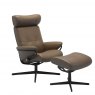Stressless Stressless Berlin Cross Base Recliner Chair With Adjustable Headrest