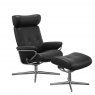 Stressless Stressless Berlin Cross Base Recliner Chair With Adjustable Headrest