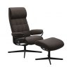 Stressless Stressless London Cross Base Recliner Chair With Highback & Footstool
