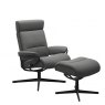 Stressless Tokyo Recliner Chair & Footrest With Headrest (Urban Cross Base)