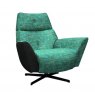 G Plan Vintage G Plan Vintage Peabody Swivel Chair With Accent Fabric B
