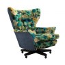 G Plan Vintage Broadway Swivel Chair With Accent Fabric B
