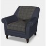 Tetrad Tetrad Dalmore Accent Chair In Harris Tweed & Leather