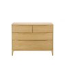 Ercol Rimini Bedroom 4 Drawer Low Wide Chest