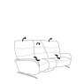 Himolla Himolla Azure 3 Seater Curved Electric Recliner Sofa (4080)