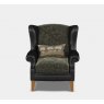 Tetrad Constable Wing Chair Coco Olive Cushions & Galveston Black Body