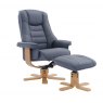 Global Furniture Alliance GFA Sardinia Swivel Recliner & Footstool