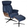 Global Furniture Alliance GFA Nordic Swivel Recliner & Footstool