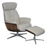 Global Furniture Alliance GFA Nordic Swivel Recliner & Footstool