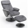 Global Furniture Alliance GFA Paddington Swivel Recliner & Footstool