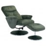 Global Furniture Alliance GFA Paddington Swivel Recliner & Footstool