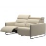 Stressless Stressless Emily 2 Seater Sofa With Single Sided Powered Recliner Steel Legs