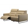 Stressless Stressless Emily 2 Seater Sofa With Single Sided Powered Recliner Steel Legs