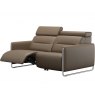 Stressless Stressless Emily 2 Seater Sofa With Single Sided Powered Recliner Steel Legs