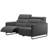 Stressless Stressless Emily 2 Seater Sofa With Single Sided Powered Recliner Steel Legs