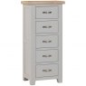 Devonshire Living Devonshire Wiltshire Painted 5 Drawer Tall Chest