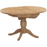 Devonshire New Oak Round Extending Pedestal Dining Table