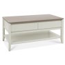 Bentley Designs Bergen Grey Washed Oak & Soft Grey Coffee Table With Drawer
