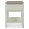 Bentley Designs Bergen Grey Washed Oak & soft Grey Lamp Table With Drawer