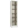 Bentley Designs Bergen Grey Washed Oak & Soft Grey Narrow Bookcase