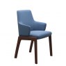 Stressless Stressless Vanilla Low Back Dining Chair D100 Leg With Arms