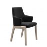 Stressless Stressless Vanilla Low Back Dining Chair D100 Leg With Arms