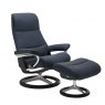 Stressless View Recliner Chair & Footstool Signature Base