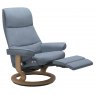 Stressless Stressless View Recliner Chair With Power Leg & Back