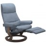Stressless Stressless View Recliner Chair With Power Leg & Back