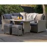 Pacific Lifestyle Barbados Compact Corner Garden Set in Slate Grey
