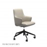 Stressless Stressless Laurel Low Back Office Chair With Arms