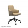 Stressless Stressless Vanilla Low Back Office Chair With Arms