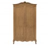 Gallery Direct Chic 2 Drawer Wardrobe Weathered