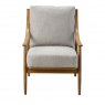 Gallery Direct Reliant Armchair Dark Natural Linen