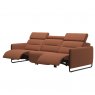 Stressless Stressless Emily 3 Seater Sofa With 3 Powered Recliners Steel Legs